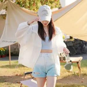 루즈핏 후드 바람막이 봄 여름 햇빛가리개 FLS 1006403