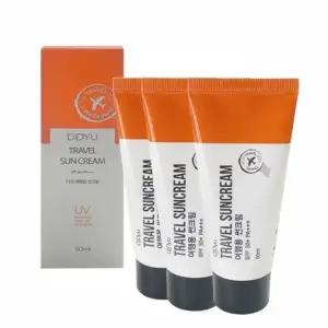( )여행용 선크림 50ml x 3개 자외선차단 여행용 휴대용 데일리