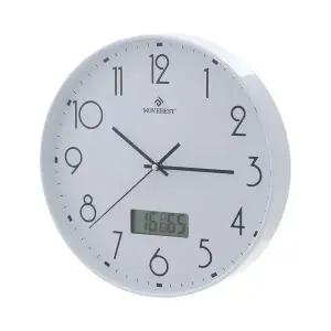 제이큐 온습도 벽시계 (화이트) DK57