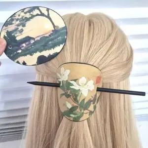 가죽 동양적인 베스트 비녀 심플 전통 헤어 (WFJDGR6)