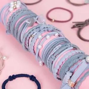 고품질 머리끈 기본 24종세트 데일리 6컬러 모던 대용량 머리 (WFJE02G)