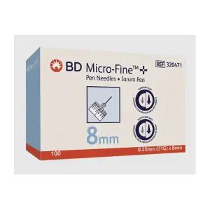 BD 인슐린 펜니들 8mm 마이크로파인 31G 1박스 100개입 멸균주사침