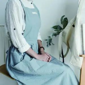 모던 원피스 앞치마 어린이집 4가지 타입 유치원 학교 공방 커피숍 바리스타