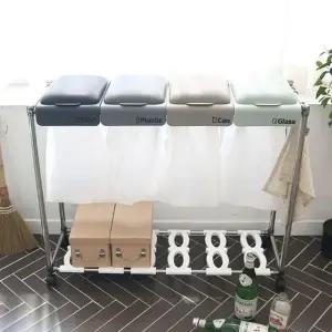 ( )가정용분리수거 4단쓰레기통 쓰레기분리수거함