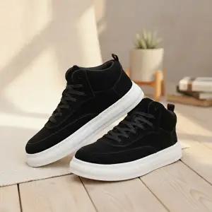 [옷자락]남성용 가을겨울 데일리 스웨이드 하이탑 운동화