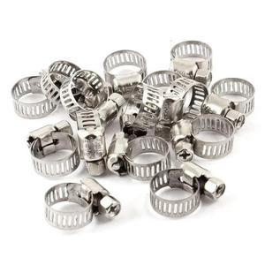 10개 스테인레스 스틸 6mm ~ 12mm 호스 파이프 클램프 클립 패스너