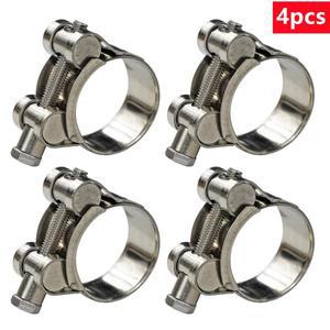 4pcs 파이프 클램프 304 스테인레스 스틸 T 볼트 배기 호스 17-174mm 씰링 용접 클립 수리 도구 패스너 к
