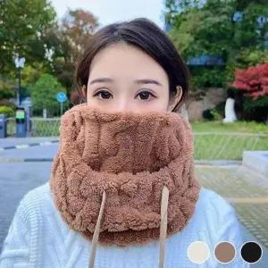 남여공용 겨울철 꼬임 디자인 60도 보온 풀커버 4in 후드 워머 목도리 방한 스포츠 니트 골프