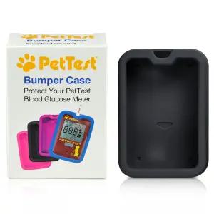PetTest 혈당 측정기용 블랙 실리콘 범퍼 케이스 스타일과 보호의 완벽한 조화 반려동물 모니터링 키트