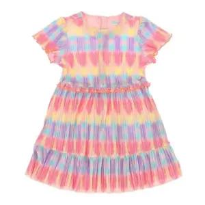 [갤러리아] 베네통키즈(26S)레인보우보드레플리츠원피스(QAOP11631/PK)