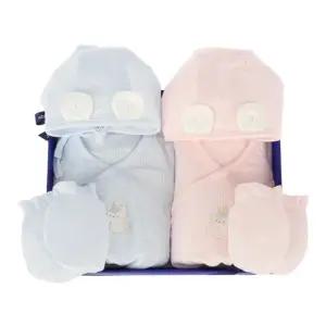 [갤러리아] (쌍둥이임신축하말띠태교,출산)케잉모달배냇슈트,모자,손싸개2벌세트(A1B-20108)