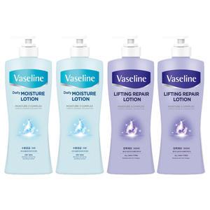 바세린 바디로션 데일리모이스처, 450ml, 2개 + 리프팅리페어, 450ml, 2개