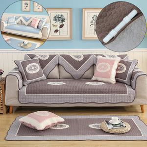 홈메이드 로망스 순면 쇼파패드 안밀리는 쇼파매트 커버 덮개 3번