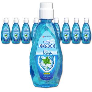 페리오 가글 쿨 후레쉬 760ml x 10개 대용량 상쾌한 쿨링민트 가그린 구강청결제 입냄새 제거