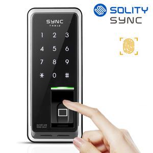 솔리티 씽크 TR812 지문인식+번호키 신속정확한인증 허수기능 내부이중잠금 현관문 디지털도어락 지문키