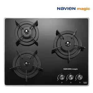 나비엔매직 GRB-6103 GRA-B301KD 호환 3구 빌트인 가스레인지 매립형 가스쿡탑 건전지식 블랙법랑 타공 560x440