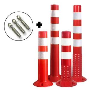 차선규제봉 시선유도 도로 안전봉 갓길 중앙선 주차차단봉 450 750mm 앙카볼트포함