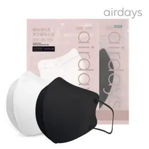 에어데이즈 KF94 마스크 중형 50매 / 화이트 블랙