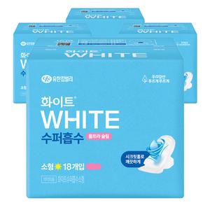 화이트 수퍼흡수 울트라슬림 소형 18개입 4팩