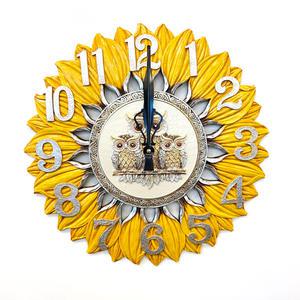 해바라기 부엉이시계 (특대) 거실인테리어 무소음벽시계