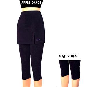 국산 트임 7부 랩바지 트임 랩바지 댄스복 에어로빅복 라인스포츠 댄스복 행사복 홀복