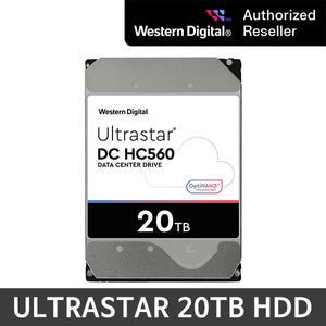 [공식판매원] WD ULTRASTAR HC560 3.5인치 20TB 7200RPM HDD 기업용 하드디스크 WUH722020ALE6L4