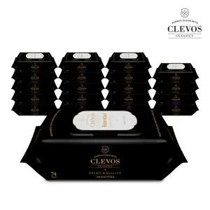 [클레보스]에센셜 블랙 물티슈 캡형 70매 x 20팩