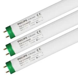 필립스 32W 형광등 1박스 25개 TL-D 32W 865 RS 직관형 삼파장