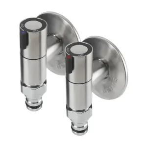 미리내 스텐 SUS304 슬림 납작 세탁기 수도꼭지 커플링꼭지 베란다