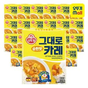 [본사직영] 오뚜기 그대로카레 순한맛 200g, 24개