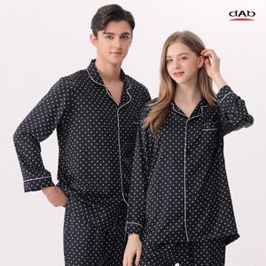 [DAB]도트 새틴 파이핑 잠옷세트 공용