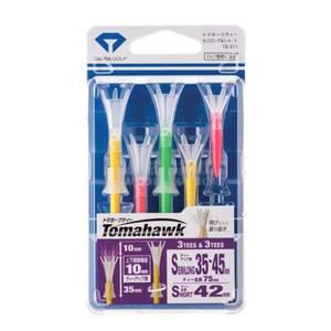 [기타]다이야골프 토마호크티 TE-511 높이조절 기능성골프티 꽂이 세미롱 숏티6개75mm 42mm