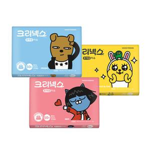 [파이브온] 크리넥스 여행용티슈 50매 10팩 (색상랜덤발송)
