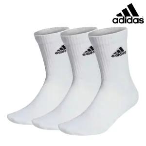 아디다스 양말 퍼포먼스 쿠션 크루 화이트 3켤레 HT3446
