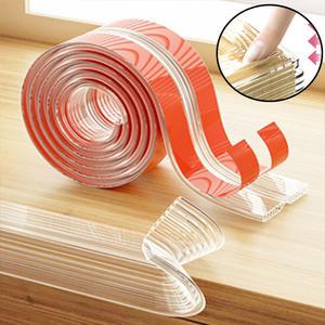 안전쿠션테이프 어린이 아기 부딪힘 충격 방지 테이프 실리콘 투명 모서리 코너 보호대 2M