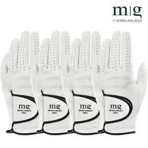 올양피 골프장갑 남성용 왼손착용4장 1세트  미켈란젤로 고급형 올양피 골프장갑 4P  1SET