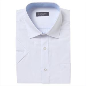 [란체티](김해점) 남성 시원한 여름 화이트 솔리드 일반핏/슬림핏  반소매 와이셔츠 LZRTC75WH 2종