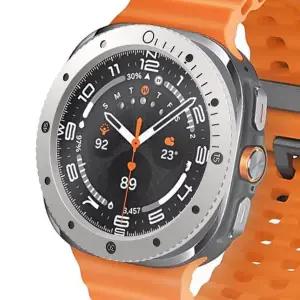 [퍼슬랏] 갤럭시워치 울트라 갤네라이 케이스 베젤링 스마트 워치 DUNE 1 style  음각 무광 실버