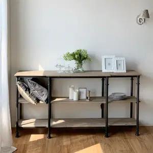 [꼬떼따블]인더스 3단 나무 선반장