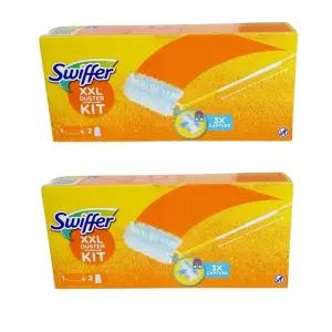 스위퍼 헤비듀티 더스터 흡착 청소포 세트 180 먼지떨이 털이 롱핸들1개 리필2매 2세트