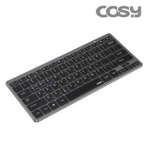 COSY 슬림 블루투스 키보드 (그레이) 노트북 태블릿 아이패드 갤럭시탭 스마트폰 무선키보드 (블루투스5.0 연결)