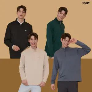 [Lecaf]르까프 봄 남성 데일리 하프집업 4종세트