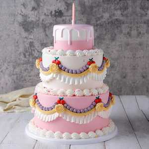 3단 모형케이크 생일 소품 가짜 사진 행사장 파티룸
