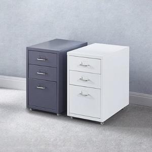 [셀링코리아]S 룸앤오피스 RWD7019 어반 철제 3단 서랍장 튼튼한 책상 공간활용 회의용