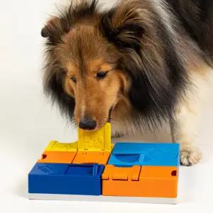 퍼즐처럼 조립하는 무한확장 강아지 노즈워크 포즐러 레인보우 세트 지능개발 분리불안