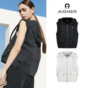 아이그너 25SS 썸머 후드 집업 베스트 1종