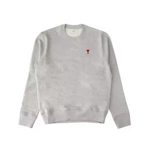 아미 BFUSW035 730 0951 하트 로고 스웨트셔츠 그레이