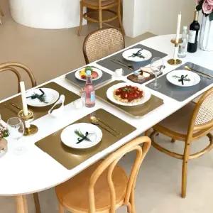 베르녹스 사각 스테인리스 테이블매트 2인 세트