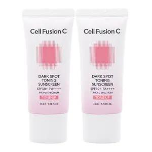 셀퓨전씨 잡티 토닝 썬스크린35ml+35ml 기획세트 SPF50+ 톤업 선크림