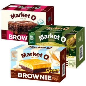 마켓오 브라우니 240g 일반(1개)+말차(1개)+크림치즈(1개) / (각1 총3)